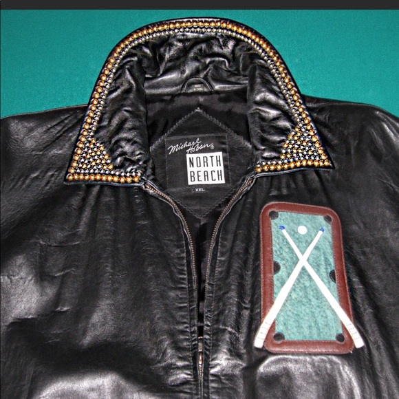 AMAZING VINTAGE LEATHER BOMBER JACKET - Picture 5 of 5